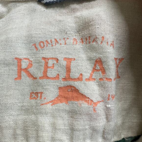 Tommy Bahama Relax Shirt Mens XLT Linen Long Sleeve Tropical Vacation Resortwear - Picture 3 of 12